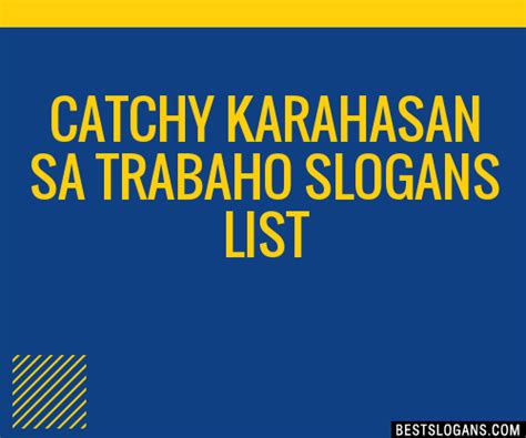 100+ Catchy Tungkol Sa Trabaho Slogans 2024 + Generator.